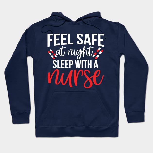 Feel save at night sleep with a nurse Hoodie by mohamadbaradai